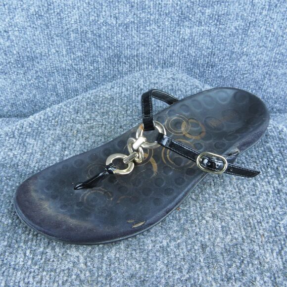 Orthaheel‎ Women Flip Flop Sandal Shoes Size 10 Medium Black Synthetic - Picture 1 of 10